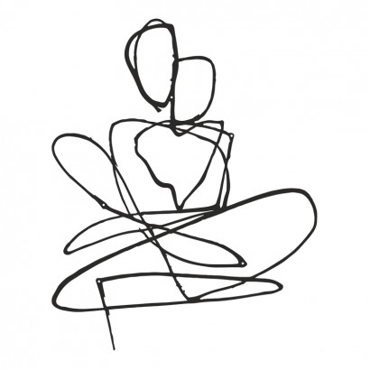 Διακοσμητικό τοίχου Emensa pakooworld μαύρο μεταλλικό 40x0,15x50εκ