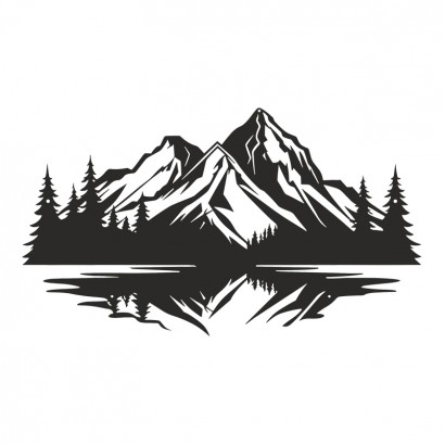 Διακοσμητικό τοίχου Mirolo pakooworld μαύρο μεταλλικό 70x0,15x50εκ