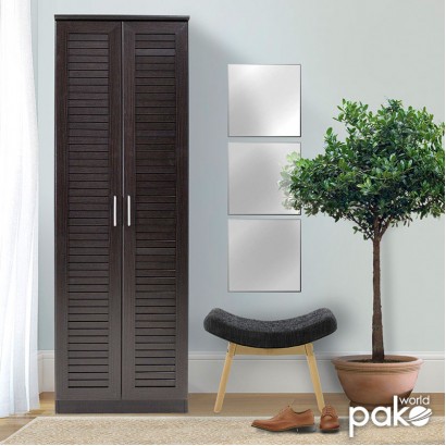 Παπουτσοθήκη-ντουλάπα SANTE pakoworld 21 ζεύγων χρώμα wenge 60x37x183εκ Παπουτσοθήκη-ντουλάπα SANTE pakoworld 21 ζεύγων χρώμα wenge 60x37x183εκ