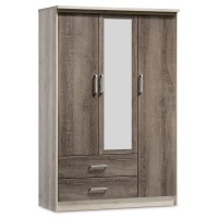 Ντουλάπα ρούχων τρίφυλλη OLYMPUS pakoworld χρώμα castillo-toro 120x57x183εκ Ντουλάπα ρούχων τρίφυλλη OLYMPUS pakoworld χρώμα castillo-toro 120x57x183εκ