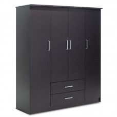 Ντουλάπα ρούχων τετράφυλλη OLYMPUS pakoworld χρώμα wenge 159x57x183εκ Ντουλάπα ρούχων τετράφυλλη OLYMPUS pakoworld χρώμα wenge 159x57x183εκ