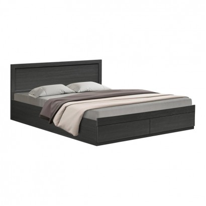 Κρεβάτι Olympus pakoworld με συρτάρι σε wenge απόχρωση 150x200εκ