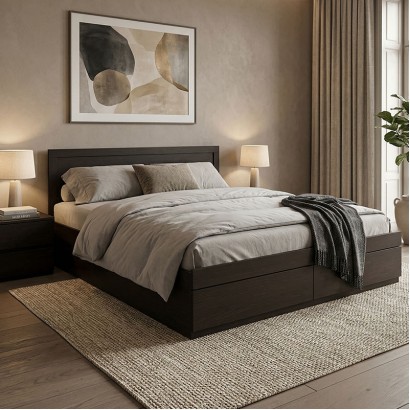 Κρεβάτι Olympus pakoworld με συρτάρι σε wenge απόχρωση 160x200εκ Κρεβάτι Olympus pakoworld με συρτάρι σε wenge απόχρωση 160x200εκ