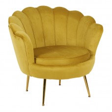 Πολυθρόνα Daimon pakoworld βελούδο σε κίτρινο-χρυσό απόχρωση 79x74x78εκ Πολυθρόνα Daimon pakoworld βελούδο σε κίτρινο-χρυσό απόχρωση 79x74x78εκ