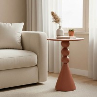 Βοηθητικό τραπέζι Bilane pakoworld μέταλλο σε terracotta απόχρωση Φ39x60εκ Βοηθητικό τραπέζι Bilane pakoworld μέταλλο σε terracotta απόχρωση Φ39x60εκ