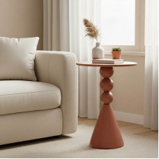 Βοηθητικό τραπέζι Bilane pakoworld μέταλλο σε terracotta απόχρωση Φ39x60εκ Βοηθητικό τραπέζι Bilane pakoworld μέταλλο σε terracotta απόχρωση Φ39x60εκ