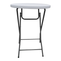 Τραπέζι μπαρ catering Event pakoworld πτυσσόμενο λευκό Φ81x110εκ