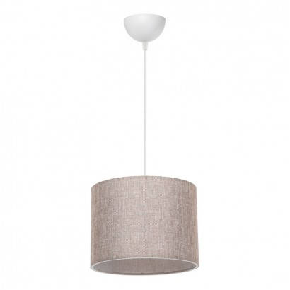 Φωτιστικό οροφής μονόφωτο PWL-1115 pakoworld Ε27 μπεζ-λευκό Φ22x16,5εκ