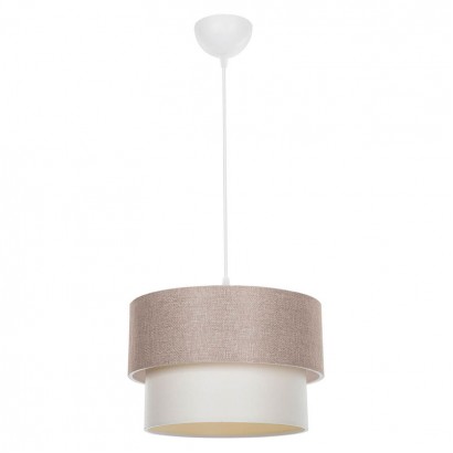 Φωτιστικό οροφής μονόφωτο PWL-1194 pakoworld Ε27 μπεζ Φ30x19εκ