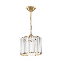 Φωτιστικό οροφής μονόφωτο Lavina pakoworld Ε27 σε χρυσή απόχρωση Φ20x20εκ