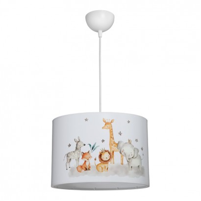 Παιδικό φωτιστικό οροφής Tots pakoworld led E27 πολύχρωμο PVC Φ30x20εκ