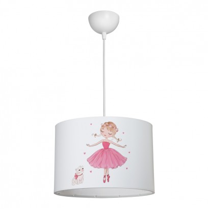 Παιδικό φωτιστικό οροφής Ballerina pakoworld led E27 πολύχρωμο PVC Φ30x20εκ Παιδικό φωτιστικό οροφής Ballerina pakoworld led E27 πολύχρωμο PVC Φ30x20εκ