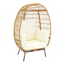 Πολυθρόνα Frox pakoworld wicker rattan φυσικό-μεταλλικό φυσικό-μαύρο πόδι-μπεζ μαξιλάρι 96x76x145εκ Πολυθρόνα Frox pakoworld wicker rattan φυσικό-μεταλλικό φυσικό-μαύρο πόδι-μπεζ μαξιλάρι 96x76x145εκ