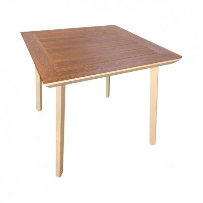 Τραπέζι Synergy pakoworld αλουμίνιο cappuccino-plywood σε φυσική απόχρωση 80x80x74εκ Τραπέζι Synergy pakoworld αλουμίνιο cappuccino-plywood σε φυσική απόχρωση 80x80x74εκ