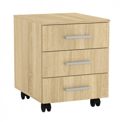 Συρταριέρα τροχήλατη Luke pakoworld sonoma 40x48.5x53.5εκ