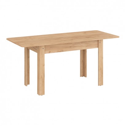 Τραπέζι Quiin pakoworld επεκτεινόμενο μελαμίνης σε oak απόχρωση 120-164x70x73.5εκ
