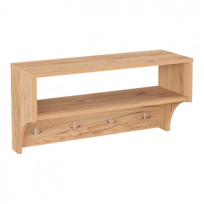 Κρεμάστρα Crosta pakoworld σε oak απόχρωση 80x28x40εκ