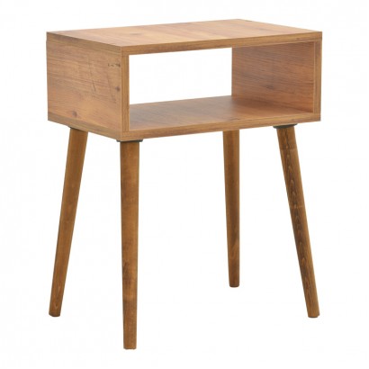 Κομοδίνο Hank pakoworld σε φυσική απόχρωση 45x30x60εκ