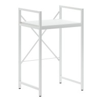 Ραφιέρα στήριξης πλυντηρίου - στεγνωτηρίου Delavar pakoworld μέταλλο λευκό 72x60x116εκ