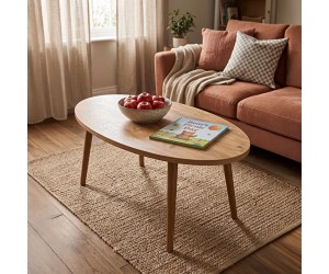 Τραπέζι σαλονιού Sartori pakoworld oak 90x45x43εκ Τραπέζι σαλονιού Sartori pakoworld oak 90x45x43εκ