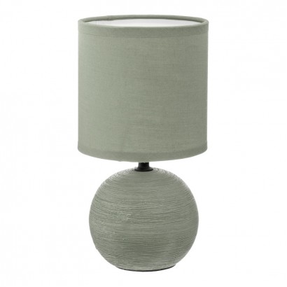 Επιτραπέζιο φωτιστικό PWL-1210 pakoworld Ε14 60W κεραμικό χακί Φ13x25εκ