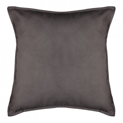 Μαξιλάρι διακοσμητικό Derfon pakoworld ύφασμα σε ανθρακί απόχρωση 55x55εκ