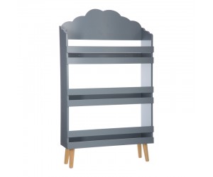 Βιβλιοθήκη παιδική Penzia pakoworld γκρι mdf με πόδι σε φυσική απόχρωση 58x18x100εκ Βιβλιοθήκη παιδική Penzia pakoworld γκρι mdf με πόδι σε φυσική απόχρωση 58x18x100εκ