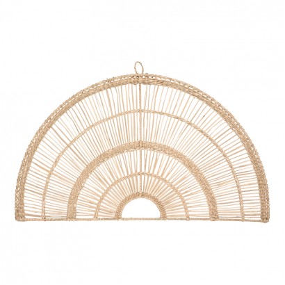 Διακοσμητικό τοίχου Padma pakoworld pe rattan σε φυσική απόχρωση 60.7x1.5x35.5εκ