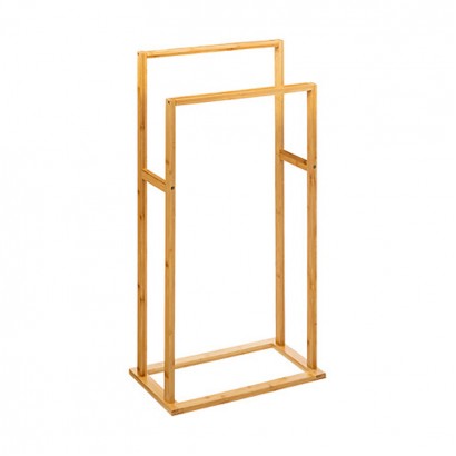 Κρεμάστρα πετσετών δαπέδου Dasmal pakoworld μπαμπού σε φυσική απόχρωση 42x24.2x81.5εκ