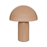Επιτραπέζιο φωτιστικό Mushi pakoworld μέταλλο μπεζ Φ20x24,5εκ