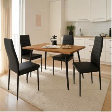 Τραπεζαρία Neve-Parker pakoworld σετ 5τμχ 120x80x75εκ Τραπεζαρία Neve-Parker pakoworld σετ 5τμχ 120x80x75εκ
