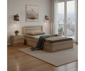 Σετ Κρεβατοκάμαρας Olympus Sonoma με Κρεβάτι 120x200εκ Σετ 2τεμ Σετ Κρεβατοκάμαρας Olympus Sonoma με Κρεβάτι 120x200εκ Σετ 2τεμ