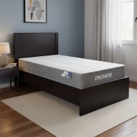 Κρεβάτι με στρώμα Athos-Dreamer pakoworld wenge 90x190εκ Κρεβάτι με στρώμα Athos-Dreamer pakoworld wenge 90x190εκ