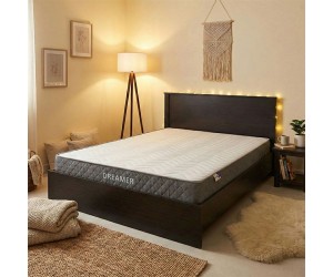 Κρεβάτι με στρώμα Athos-Dreamer pakoworld wenge 160x200εκ