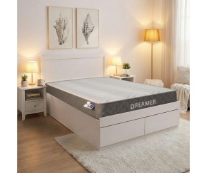 Κρεβάτι με στρώμα και συρτάρι Olympus-Dreamer pakoworld λευκό 100x200εκ Κρεβάτι με στρώμα και συρτάρι Olympus-Dreamer pakoworld λευκό 100x200εκ