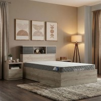 Κρεβάτι με στρώμα Olympus-Dreamer pakoworld castillo-toro 120x200εκ Κρεβάτι με στρώμα Olympus-Dreamer pakoworld castillo-toro 120x200εκ