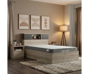 Κρεβάτι με στρώμα Olympus-Dreamer pakoworld castillo-toro 120x200εκ Κρεβάτι με στρώμα Olympus-Dreamer pakoworld castillo-toro 120x200εκ