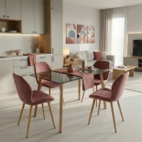 Τραπεζαρία με Καρέκλες Jelour Σάπιο Μήλο και Τραπέζι Titta Γυαλί 120x70x75εκ Σετ 5τεμ Τραπεζαρία με Καρέκλες Jelour Σάπιο Μήλο και Τραπέζι Titta Γυαλί 120x70x75εκ Σετ 5τεμ