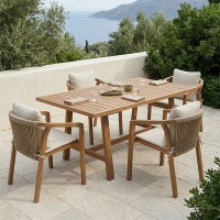 Τραπεζαρία Malibu pakoworld μασίφ ξύλο ακακίας 160x90x75εκ Σετ 5τεμ Τραπεζαρία Malibu pakoworld μασίφ ξύλο ακακίας 160x90x75εκ Σετ 5τεμ