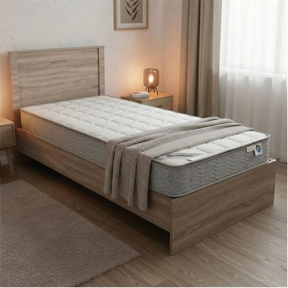 Κρεβάτι με στρώμα Athos-Perfecto pakoworld sonoma 90x190εκ Κρεβάτι με στρώμα Athos-Perfecto pakoworld sonoma 90x190εκ