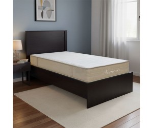 Κρεβάτι με στρώμα Athos-Nemesis pakoworld wenge 90x190εκ