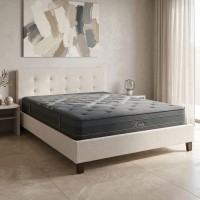 Κρεβάτι με στρώμα Mago-Resty pakoworld ύφασμα εκρου 160x200εκ Κρεβάτι με στρώμα Mago-Resty pakoworld ύφασμα εκρου 160x200εκ
