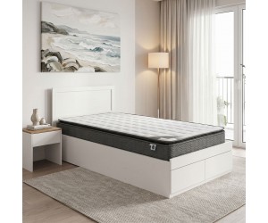 Κρεβάτι με στρώμα και συρτάρι Olympus-Perfecto pakoworld λευκό 100x200εκ Κρεβάτι με στρώμα και συρτάρι Olympus-Perfecto pakoworld λευκό 100x200εκ