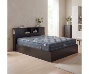 Κρεβάτι με στρώμα Olympus Resty pakoworld wenge 160x200εκ