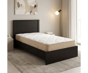 Κρεβάτι με στρώμα Athos Sleepy pakoworld wenge 90x190εκ Κρεβάτι με στρώμα Athos Sleepy pakoworld wenge 90x190εκ