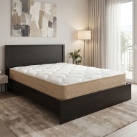 Κρεβάτι με στρώμα Athos Sleepy pakoworld wenge 160x200εκ Κρεβάτι με στρώμα Athos Sleepy pakoworld wenge 160x200εκ