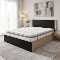 Κρεβάτι με στρώμα Athos Utopia pakoworld sonoma και ανθρακί 160x200εκ Κρεβάτι με στρώμα Athos Utopia pakoworld sonoma και ανθρακί 160x200εκ