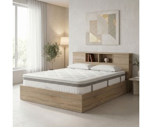 Κρεβάτι με στρώμα Olympus Utopia pakoworld sonoma 160x200εκ Κρεβάτι με στρώμα Olympus Utopia pakoworld sonoma 160x200εκ