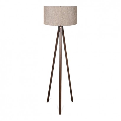 Φωτιστικό δαπέδου PWL-1059 pakoworld Ε27 σε άμμου/μπεζ-καρυδί απόχρωση Φ38x140εκ