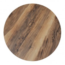 Επιφάνεια τραπεζιού Noble pakoworld HPL καρυδί Φ69εκ πάχους 12mm